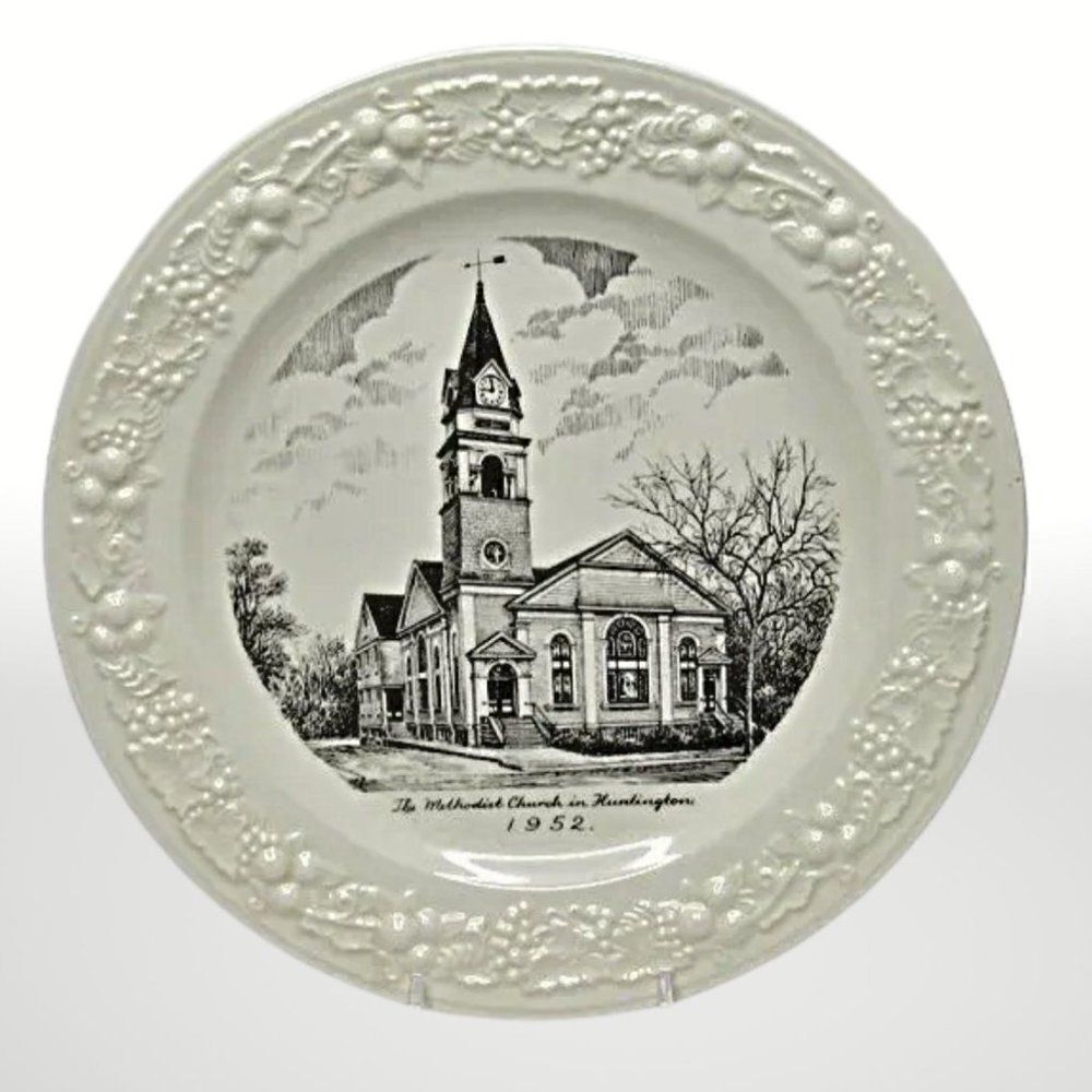Collectors 10" Memory Plate The Methodist Church in Huntington 1952 10-Inch